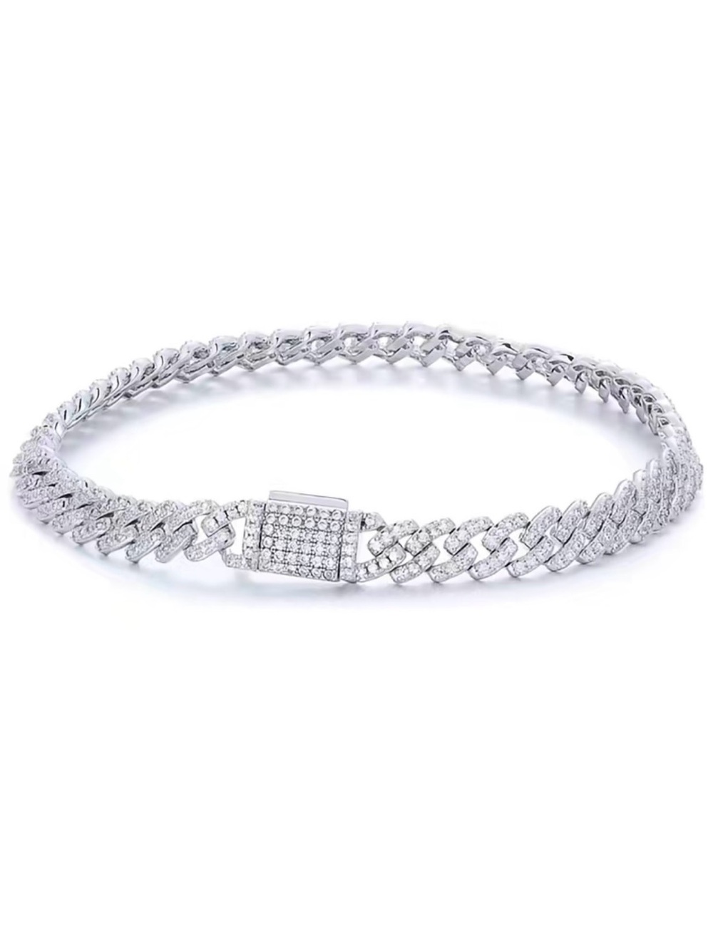Moissanite Cuban Bracelet 925